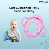 BUMTUM Baby Soft Cushion Potty Seat With Handle For Extra Comfort||Suitable For Potty Training of Babies, Kids & Toddlers