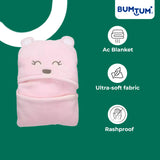 BUMTUM Baby Soft Cotton Hooded Bath Towel | Ultra Absorbent | For Newborn, Infant Boys and Girls