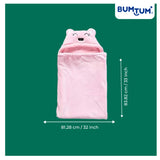 BUMTUM Baby Soft Cotton Hooded Bath Towel | Ultra Absorbent | For Newborn, Infant Boys and Girls