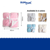 BUMTUM Super Soft New Born Baby Blanket | Wrapper Sheet For Baby Boys & Baby Girls | Zigzag Pattern, Lightweight | Super Comfortable (100cm x 80cm)