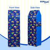 BUMTUM Baby Multipurpose 6 Shelves Durable Foldable Wardrobe | Unbreakable Plastic Material | Cartoon Printed Cover