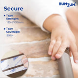 BUMTUM Baby Safety Strip Furniture Edge Guard Cushion Cover Infant & Kids Taped Corner Protectors Extra Long 16.4 ft Edge and 8 Pre-Taped Corner Protectors