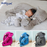 Bumtum Big Size Fibre Filled Stuffed Animal Elephant Baby Pillow Soft Toy for Baby of Plush Hugging Pillow for Kids boy Girl Birthday Gift (60 cm)