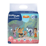 Bumtum Chota Bheem Large Baby Diaper Pants, 74 Count, Leakage Protection Infused With Aloe Vera, Cottony Soft High Absorb Technology