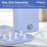 BUMTUM 6 Bottle Sterilizer With Dryer For Baby Milk Bottles and Accessories Steam Sterilizer