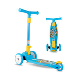 BUMTUM Smart Kick Scooter For Kids | 3 Adjustable Height Scooter, Foldable & Attractive PVC Wheels With Rare Brakes For Boys & Girls Age 5 years