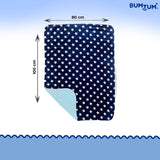 BUMTUM Super Soft New Born Baby Double Layer Blanket | Wrapper Sheet For Baby Boys & Baby Girls | Lightweight | Super Comfortable (100cm x 80cm)