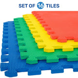 BUMTUM Interlocking Puzzle Play Mat Set of 16 tiles