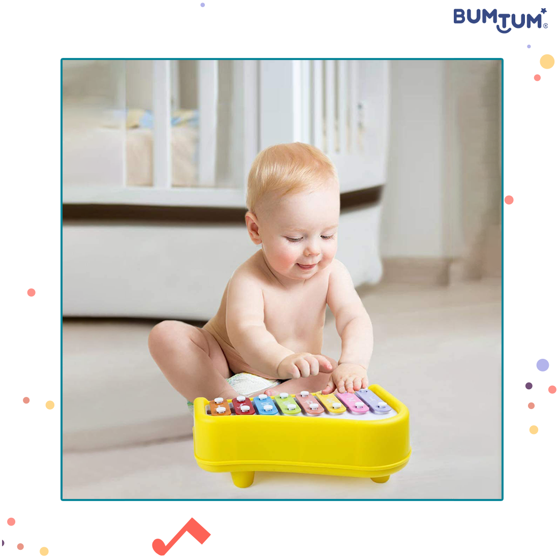 BUMTUM 2-in-1 Baby-Klavier-Xylophon-SpielzeugBUMTUM 2-in-1 Baby-Klavier-Xylophon-Spielzeug  