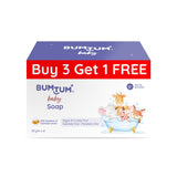 Bumtum Paraben Free Baby Soap (4N x 50 Gram) & Baby Gentle Shampoo (200 ML) Combo