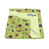 BUMTUM Baby Teddy Soft Fleece Dry Sheet Waterproof, Re-useable & Washable In Small Medirum and Large Sizes - Pack Of 1