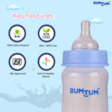 Bumtum Nurture Anti colic wide neck Nipple Pack Of 2 (Large)