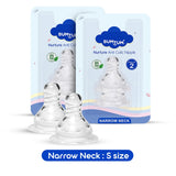 Bumtum Nurture Anti colic Narrow Neck Nipple Pack Of 2 (Small)-4