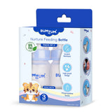 Bumtum Nurture Wide neck feeding bottle - 250 ML  pack of 2