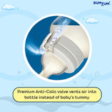 Bumtum Nurture Anti colic wide neck Nipple Pack Of 2 (Small)