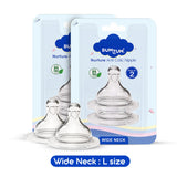 Bumtum Nurture Anti colic wide neck Nipple Pack Of 2 (Large)