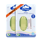 Bumtum Baby Finger Toothbrush (Green, 2 Count)