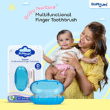 Bumtum Baby Finger Toothbrush (Blue, 2 Count)