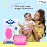 Bumtum Baby Finger Toothbrush (Pink, 2 Count)