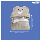 BUMTUM Baby Soft Cotton Hooded Bath Towel | Ultra Absorbent | For Newborn, Infant Boys and Girls