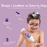 Amigo DEEP NOURISHING 2 IN 1 Shampoo & Conditioner with Blueberry & Broccoli extract for tweens 200ml