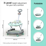 Bumtum Baby Panda Walker With Music, Parental Handle and Stopper - 6-48 Months - Multifunctional & Adjustable