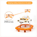 Bumtum Baby Racing Car Walker With Music, Parental Handle - 6-48 Months - Multifunctional & Adjustable