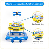 Bumtum Baby Racing Car Walker With Music, Parental Handle - 6-48 Months - Multifunctional & Adjustable