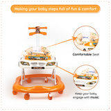 Bumtum Baby Racing Car Walker With Music, Parental Handle - 6-48 Months - Multifunctional & Adjustable