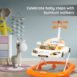 Bumtum Baby Racing Car Walker With Music, Parental Handle - 6-48 Months - Multifunctional & Adjustable