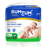 BUMTUM Baby Diaper Pants, XXL Size 22 Count, Double Layer Leakage Protection Infused With Aloe Vera, Cottony Soft High Absorb Technology