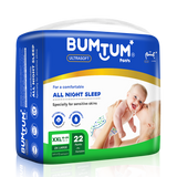 BUMTUM Baby Diaper Pants, XXL Size 22 Count, Double Layer Leakage Protection Infused With Aloe Vera, Cottony Soft High Absorb Technology