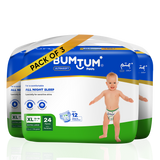 Bumtum Baby Diaper Pants - Extra Large - 24 Count