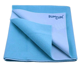 Bumtum Dry Sheet Instadry Leakproof Baby Bed Protector - Aqua Blue - Large
