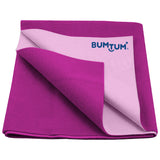 Bumtum Dry Sheet Instadry Leakproof Baby Bed Protector - Grape - Medium