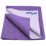 Bumtum Dry Sheet Instadry Leakproof Baby Bed Protector - Lilac - Medium