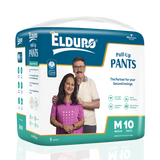 ELDURO Premium Pull-up Pants with wetness indicator - Medium - 10 Count
