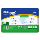 Bumtum Taped Diapers - Medium - 34 Count
