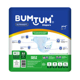 Bumtum Taped Diapers - Newborn - 32 Count