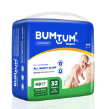 Bumtum Taped Diapers - Newborn - 32 Count