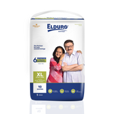 ELDURO Adult Open Tape Diaper with wetness indicator - X Large - 10 Count