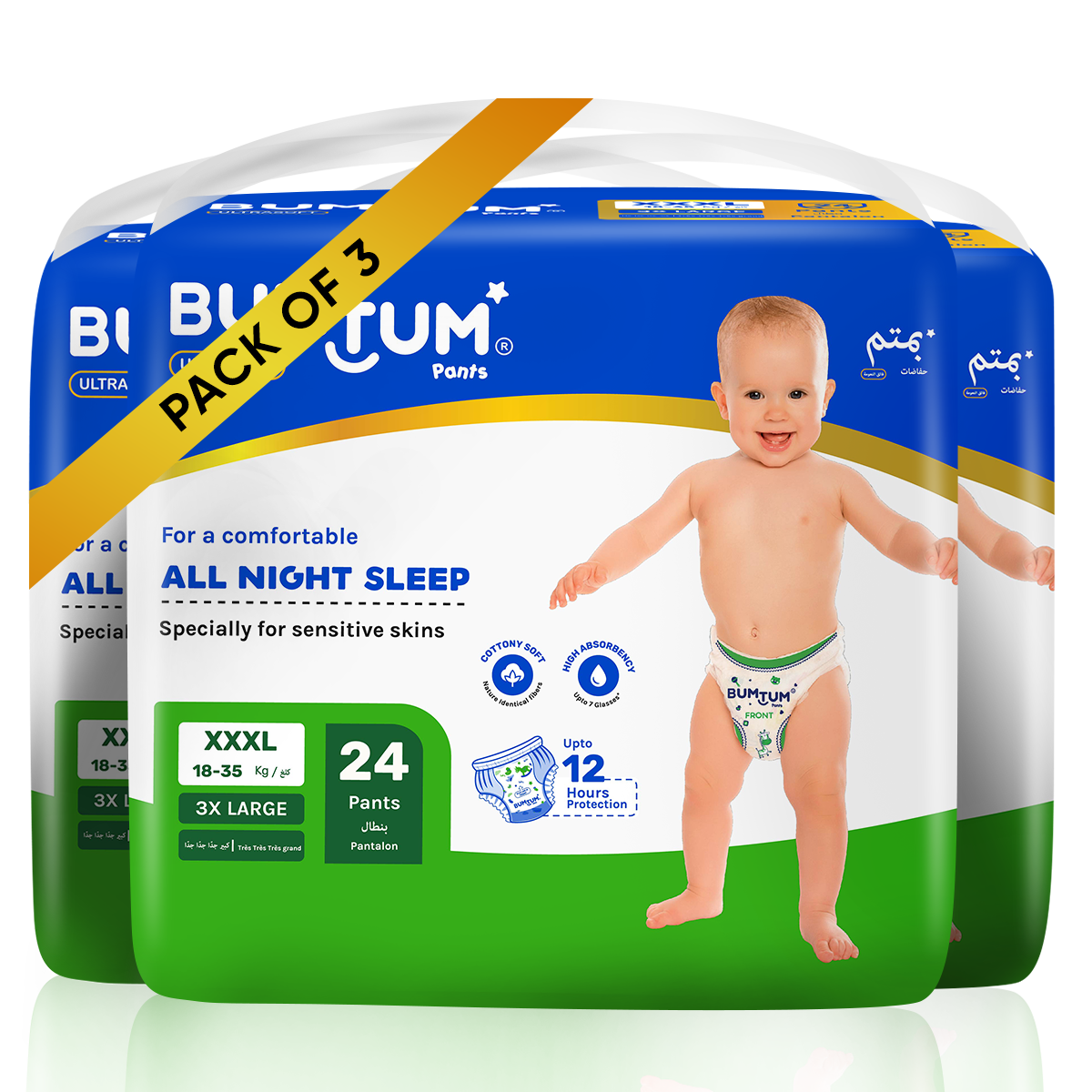 Amazon.com : MooMoo Baby Waterproof Diaper Pants for Potty Training 2 Packs  Nighttime Diaper Short for Boys : Baby
