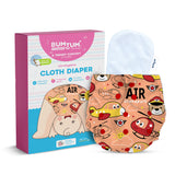 Bumtum Aeroplane Cloth Diaper with insert for Babies 0 to 3 Years