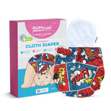 Bumtum Quirky Bombshell Cloth Diaper with insert for Babies 0 to 3 Years